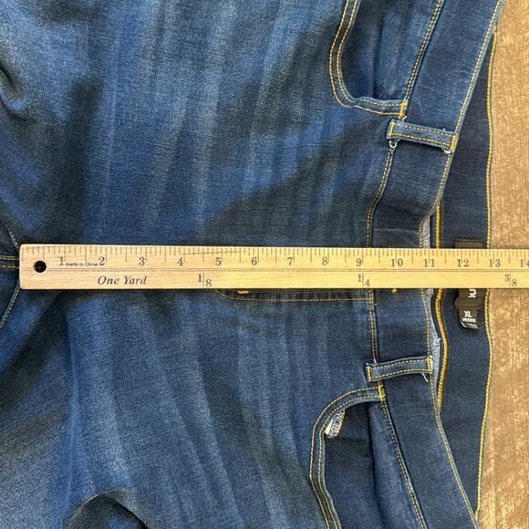 Betabrand Women's Straight Leg Yoga Denim Dark Vintage Wash Size XLP - Picture 5 of 8